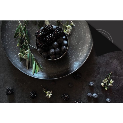 Inductie Beschermer Sweet & Black print Exclusief 78x52 cm