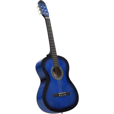 vidaXL-Gitaar-klassiek-beginner-4/4-39"-lindenhout-blauw