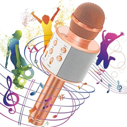 kinder microfoon / microfoon voor kinderen, speelgoed voor jongens en meisjes vanaf 4 jaar, thuis, feest, karaoke, dynamische microfoons