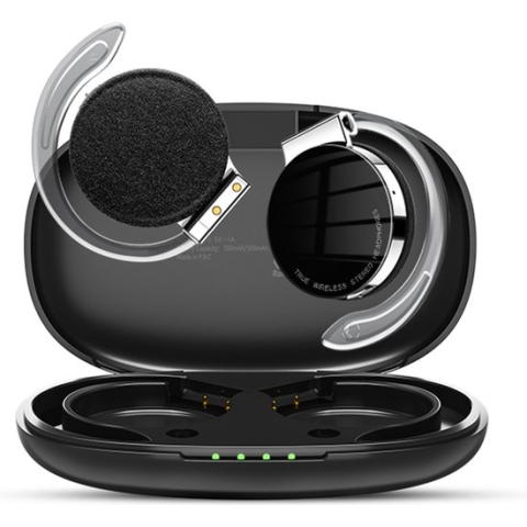 Sport Volledig Draadloze on-ear Oortjes - met oplaadcase - Bluetooth Oortjes - Geschikt voor Apple en Android - Met verlichting- Open Oor waterdichte oortelefoon Oortjes