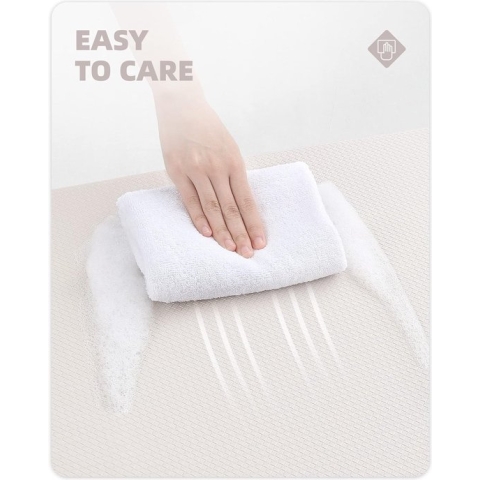 Keukenloper, pvc, wasbaar, antislip, tapijt keuken, waterdicht en oliebestendig, zware loper, keuken, keukenmat voor keuken, hal, waterbar (beige, 44 x 180 cm)