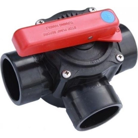 PVC 3-wegklep 50 mm - PN10