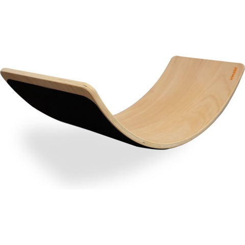 Deryan Luxe Balance Board XL met vilt - Balansbord - Blank gelakt sterk beukenhout - 90 cm