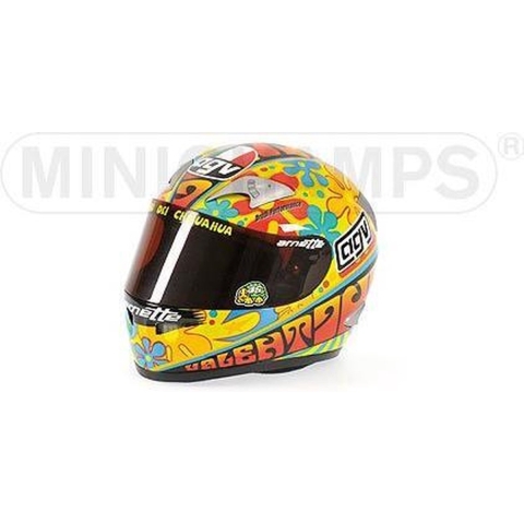 Minichamps AGV Helmet V. Rossi World Champion MotoGP Valencia 2003  1:2 Minichamps Geel / Oranje / Zwart 327 030086