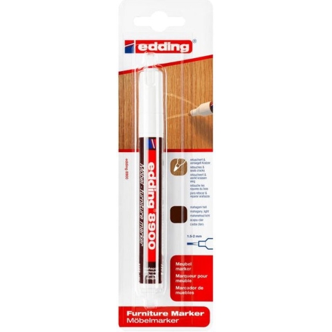 Viltstift edding 8900 meubelmarker mahoniehout - 5 stuks