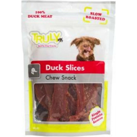 Truly Hondensnack Dog Slices Chew Duck - 15 x 90 gr - Voordeelverpakking