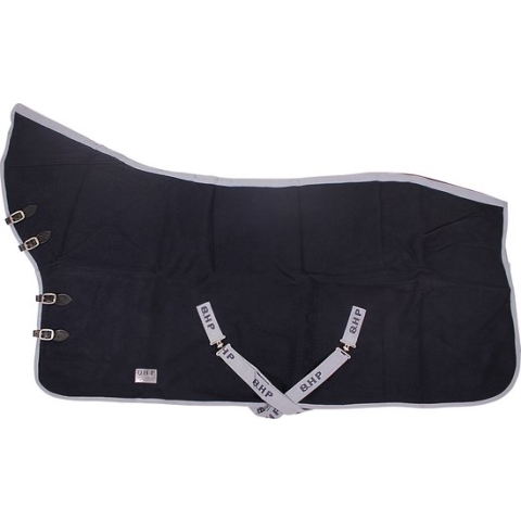 QHP Wollen halsdeken Met Singels - Navy - 185