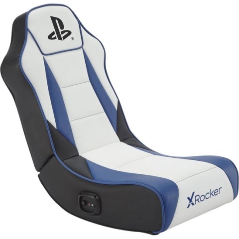 X Rocker Officiele Playstation Geist 2.0 Stereo Audio Inklapbare Gamingstoel voor Junior 6 -12 jaar Blauw