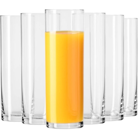 Hoog Water Sap Drink Glazen Highball-bril | Set van 6 Stuks | 200 ml | Pure Collectie | Ideaal voor Thuis, Restaurant, Evenementen en Feesten | Vaatwasser Veilig