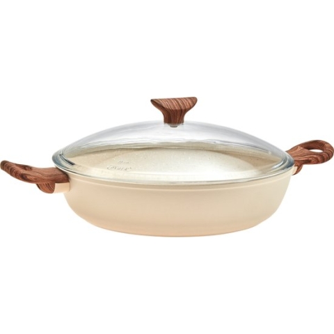 Sambonet Hapjespan Rock 'n' Rose Creme - ø 28 cm / 3.6 Liter