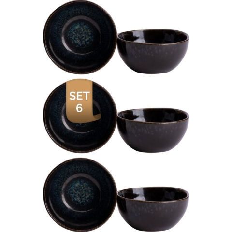 Palmer Schaal Eccentric 11 cm 26 cl Blauw Stoneware 6 stuks
