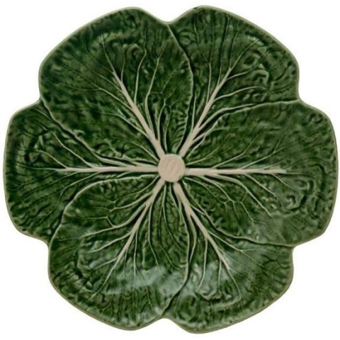 Serviesset Cabbage Bordallo Pinheiro vier dinerborden koolservies