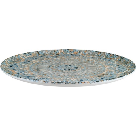 Bonna Pizza bord - Luca Mosaic - Porselein - 32 cm - set van 2