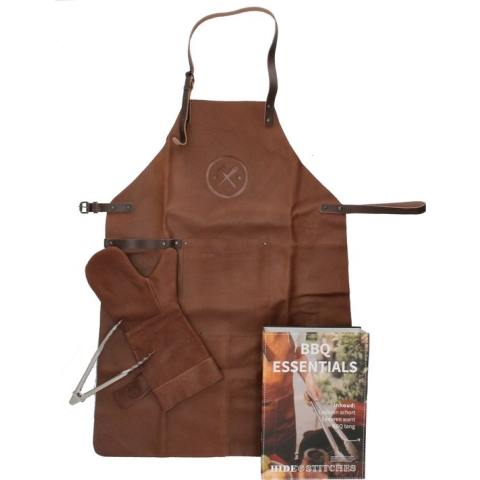 Hide & Stitches barbecue / grill Schort - Bruin
