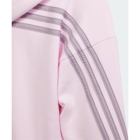 adidas Sportswear Future Icons 3-Stripes Ritshoodie - Kinderen - Roze- 152