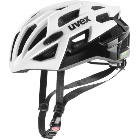 uvex Race 7 Fietshelm White/Black - Unisex - maat 55-61