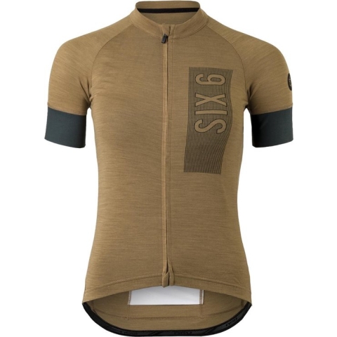 AGU Solid Merino Fietsshirt II SIX6 Dames - Bruin - S