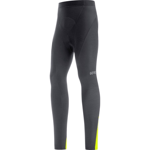 Gorewear Gore C3 Thermo Tights+ - Black/Neon Yellow
