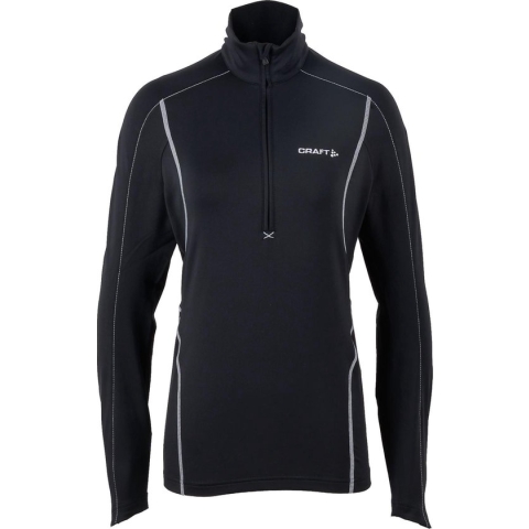 Craft Lightweight Stretch Pullover - Thermoshirt - Dames - M - Zwart