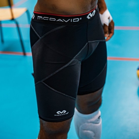 Cross compressieshort met heupband