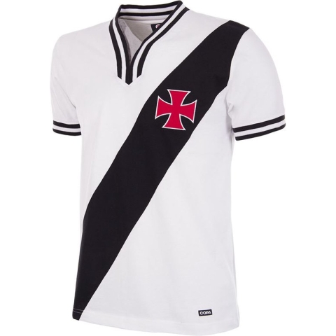 COPA - Vasco da Gama 1975 Away Retro Voetbal Shirt - S - Wit