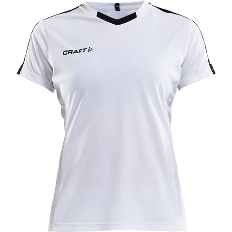 Craft Progress Contrast Shirt Korte Mouw Dames - Wit / Zwart | Maat: L