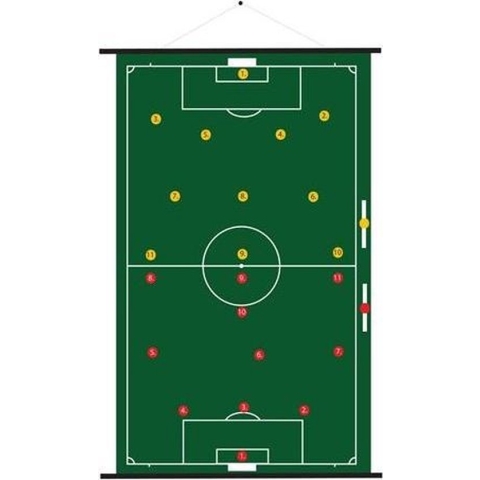 Sportec Oprolbaar Magnetisch Voetbal Coachbord 52 X 74 Cm