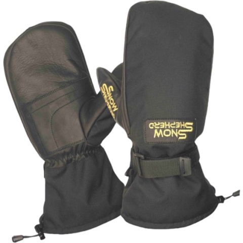 Snowshepherd Skihandschoenen - Leren ski wanten - Zwart - Anti-slip - Wanten - Heren - Dames - M
