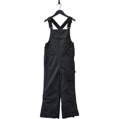 Ducksday - skibroek met bretellen - voor kinderen - waterdicht - unisex - zwart - maat 98/104 - recycled polyester