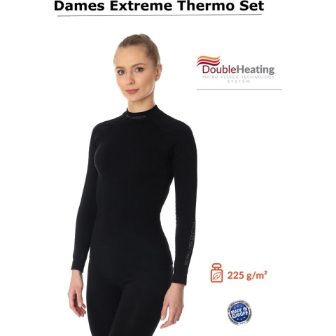 Brubeck Thermokleding EXTREME - Thermoset Dames - Zwart L