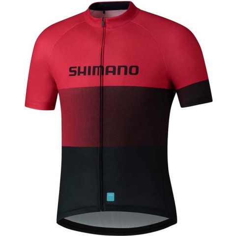 SHIMANO Team Jersey Met Korte Mouwen Heren - Red - S