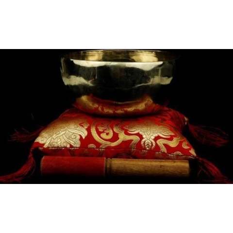 Klankschaal Shanti goudkleurig - 14-15 cm - 600-750 g - S