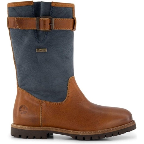 Travelin' Konstanz Dames - Leren outdoorlaarzen - Waterdicht en Ademend - Laars - Blauw leer - Maat 38