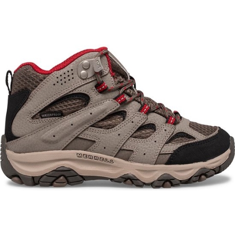 Merrell Moab 3 Mid WP Wandelschoenen voor Kids - Rood - Maat 29