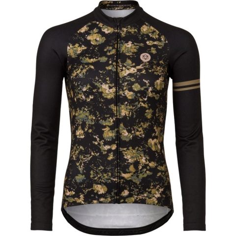AGU Abstract Flower Fietsshirt Lange Mouwen Essential Dames - Green - M
