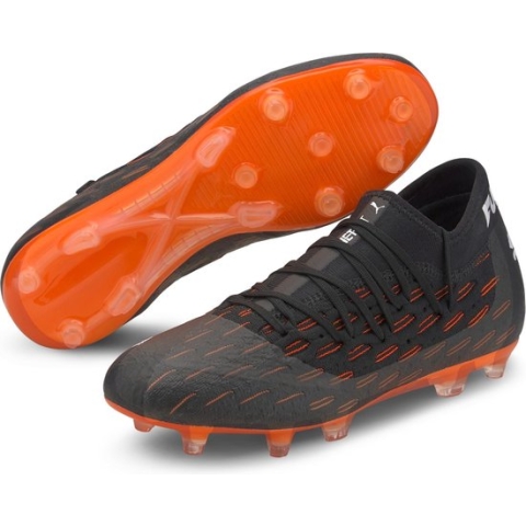 PUMA - FUTURE 6.2 NETFIT FG/AG - Puma Black-Puma White-Shocking Orange - Mannen - Maat 41