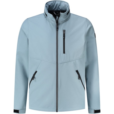 Kjelvik heren softshell jas - Softshell jas zomer heren - Sil - blue - maat S