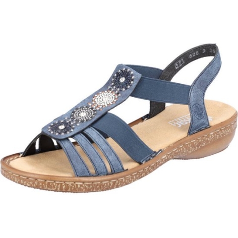 Blauwe Rieker Sandalen