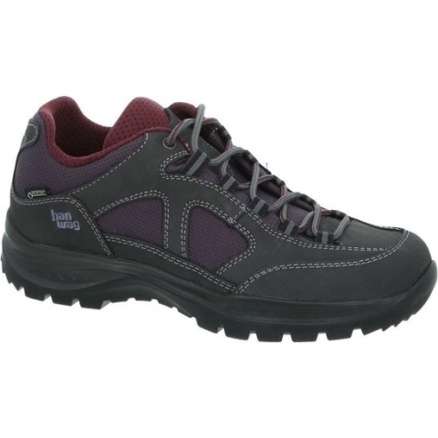 Hanwag Gritstone II Lady GTX schoenen - Asphalt/dark garnet - Schoenen - Wandelschoenen - Lage schoenen