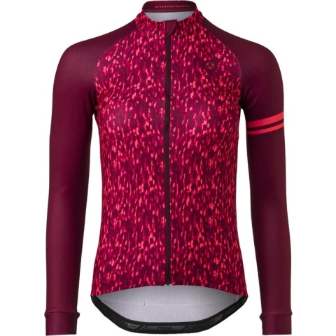 AGU Melange Fietsshirt Lange Mouwen Essential Dames - Roze - XS