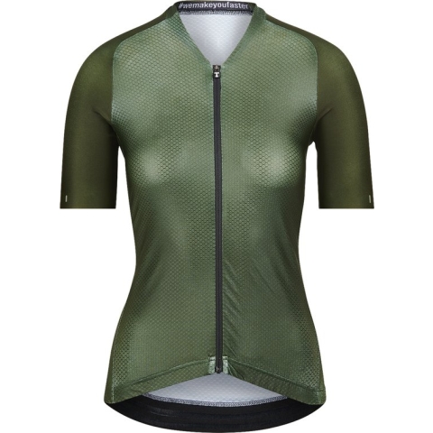 BIORACER Fietsshirt Dames - Fietskledij Icon Coldblack - Wielrennen - Groen S