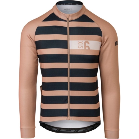 AGU Classic Fietsshirt Lange Mouwen IV SIX6 Heren - Bruin - S
