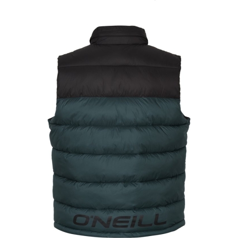 O'Neill Jas Men O'RIGINALS PUFFER BODYWARMER Diep Groenblauw Kleurblok S - Diep Groenblauw Kleurblok 50% Recycled Polyester, 50% Polyester