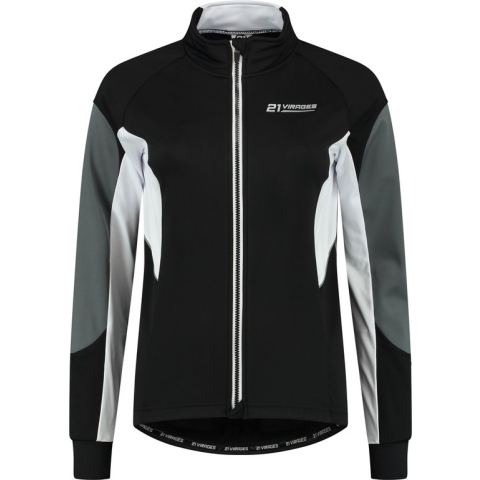 21Virages Ginevra fietsjack windprotect Dames Zwart Wit - 2XL
