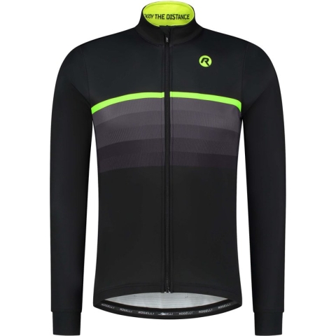 Rogelli Hero ll Fietsjas - Winterjack Heren - Race fit - Black, Fluor - Maat 2XL