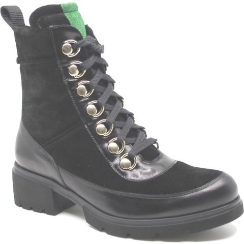 Durea, 9788 905 0788, Zwart stoere trendy veterboot wijdte H