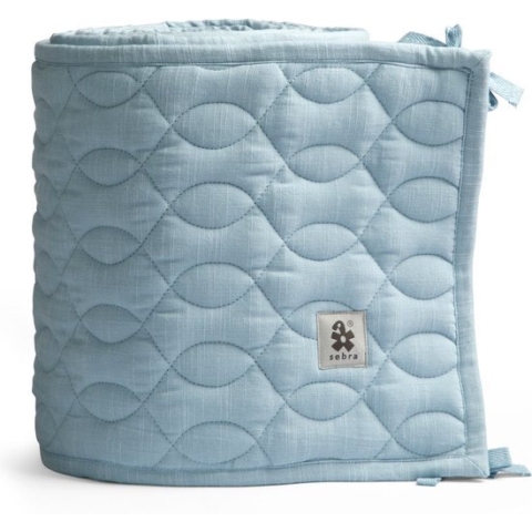 Bedomrander quilted - powder blue