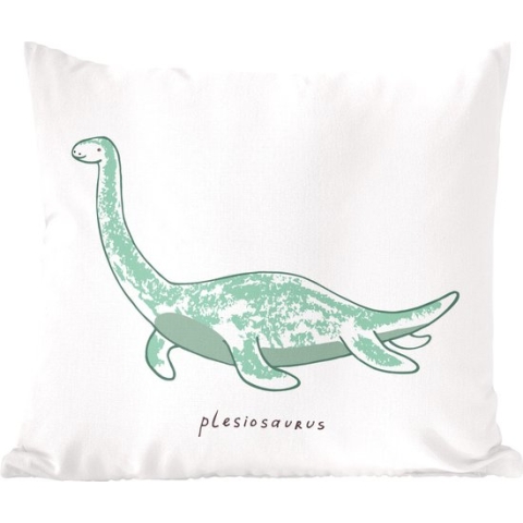 Sierkussens - Kussentjes Woonkamer - 60x60 cm - Kinderkamer - Dinosaurus - Plesiosaurus - Jongetje - Meiden - Kids