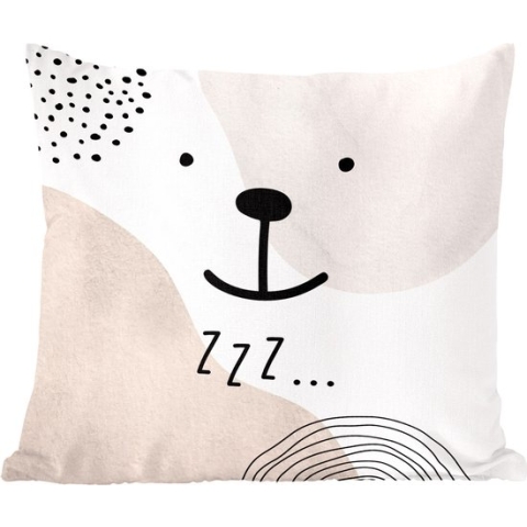Sierkussens - Kussentjes Woonkamer - 60x60 cm - Spreuken - Quotes - Zzz... - Baby - Kids - Kinderen