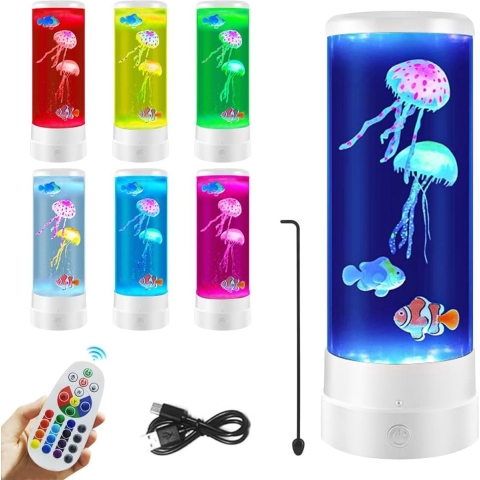 Lavalamp - Sfeerlamp - LED lamp - Nachtlamp - Blauw